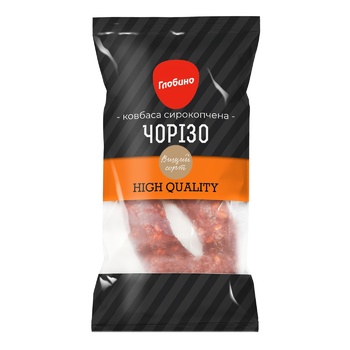 Ковбаса Глобино Чорізо сирокопчена вищого гатунку 250г - купити, ціни на КОСМОС - фото 1