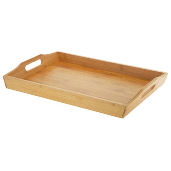 Excellent Houseware Bamboo Tray 44*30*5.5cm - buy, prices for Auchan - photo 2