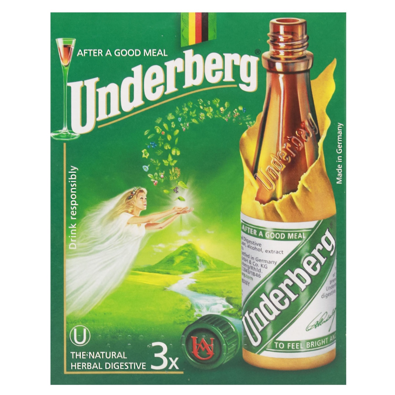 

Настойка Underberg 44% 3x0,02л в коробке