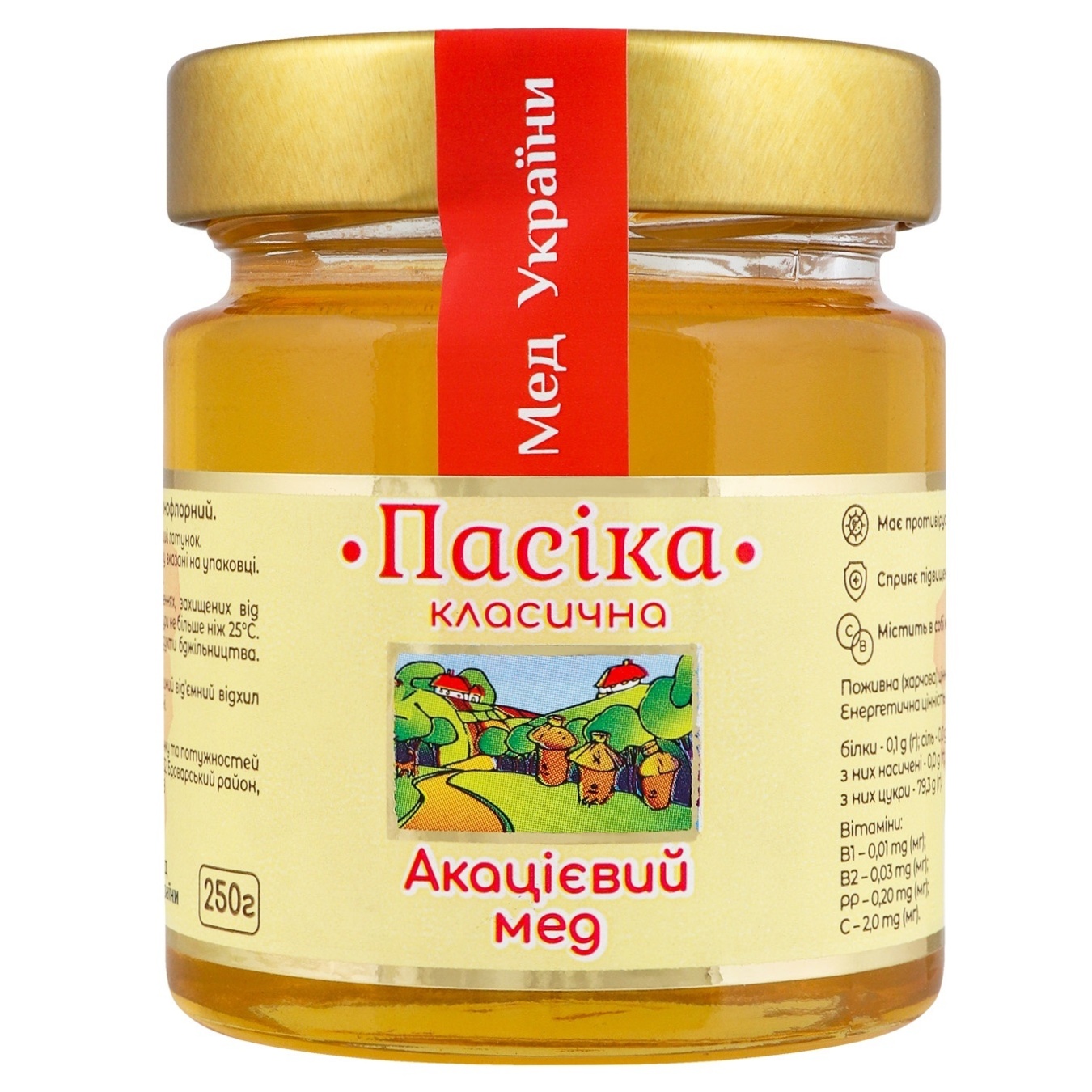 

Мед акаційовий Пасіка 250г