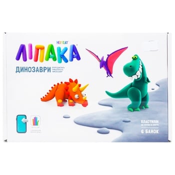 Lipaka Dinosaurs Plasticine 6pcs - buy, prices for Tavria V - photo 2