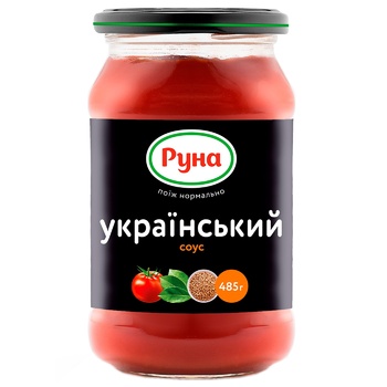 Runa Ukrainian Tomato Sauce 485g - buy, prices for NOVUS - photo 1