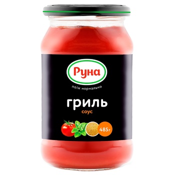 Соус томатный Руна Гриль 485г - купить, цены на ULTRAMARKET - фото 1