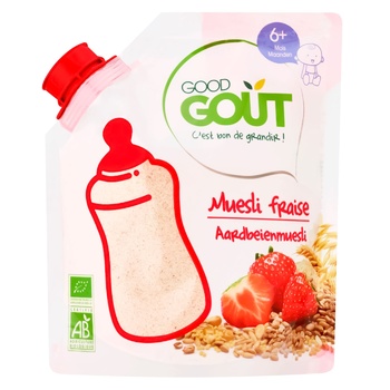 Каша Good Gout Органик детская мюсли и клубника 200г - купить, цены на - фото 1