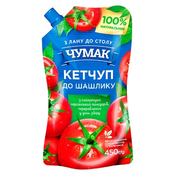 Кетчуп Чумак До шашлику 400г - купити, ціни на ULTRAMARKET - фото 1