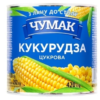 Кукуруза Чумак сахарная 420г - купить, цены на ЕКО Маркет - фото 1