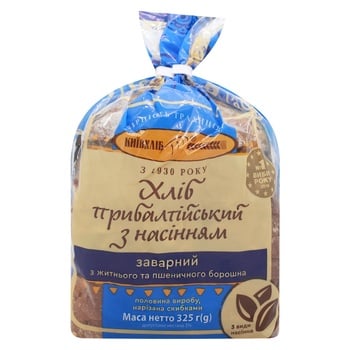 Kyivkhlib Baltic Half Sliced Bread with Seeds 325g - buy, prices for Auchan - photo 7