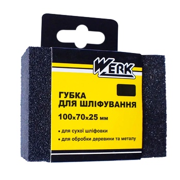 Werk Sanding Sponge 100x70x25mm - buy, prices for Tavria V - photo 1