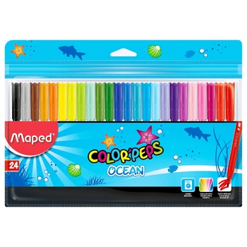 Maped Color Peps Ocean Felt-tip Pens 24 colors - buy, prices for NOVUS - photo 1