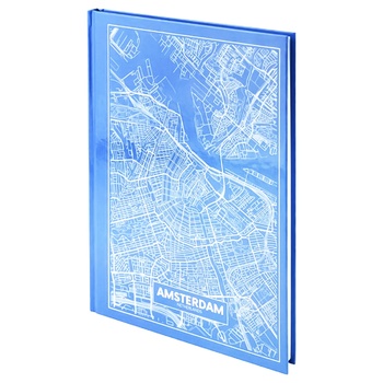 Axent City Map Checkered Accounting Book A4 96 sheets