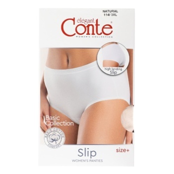 Conte Elegant Basic Collection Slip Women's Panties s.3XL Natural - buy, prices for - photo 1