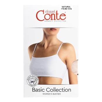 Бюстье женское Conte Elegant Basic Collection 2018 р.170-80/XXS natural