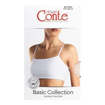 Бюстье женское Conte Elegant Basic Collection 2018 р.170-100/XL natural