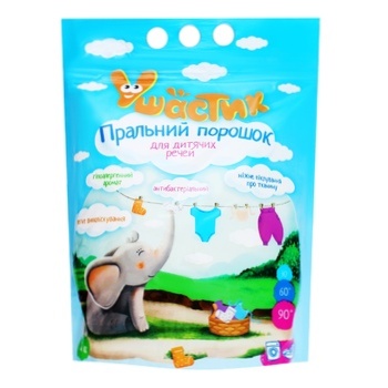 Ushastyk Washing Powder for Children's Clothes 2.4kg - buy, prices for Supermarket "Kharkiv" - photo 1