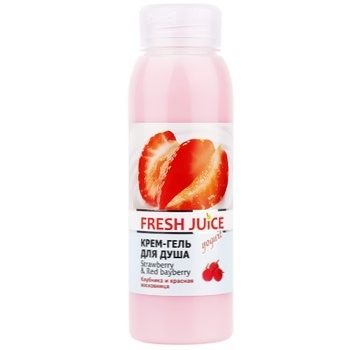 Крем-гель д/душу Fresh Juice 300 мл Strawberry and Red bayberry - купити, ціни на - фото 1