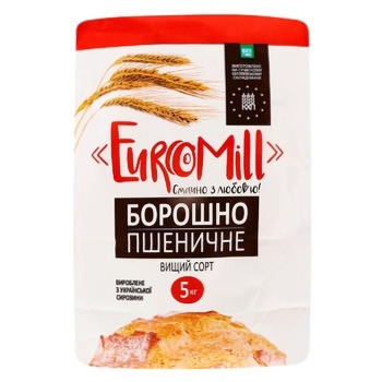 Мука EuroMill пшеничная 5кг - купить, цены на ЕКО Маркет - фото 2