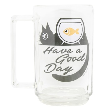 Galleryglass Bonjour Cat Glass Mug 330ml - buy, prices for Auchan - photo 2