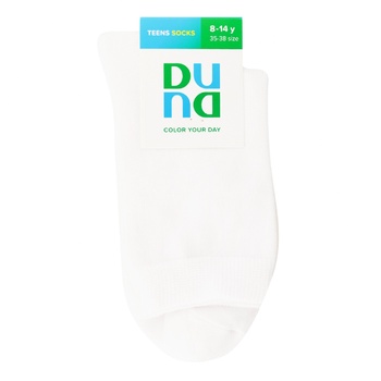 Носки детские Duna р.22-24 белый - купить, цены на Идеал - фото 1