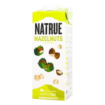 Напій рисово-горіховий Natrue Rice+Hazelnuts без додавання цукру 2% 1л - купити, ціни на METRO - фото 1