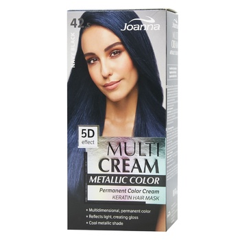 Joanna Hair Dye 42.5 Dark Blue Black 35g - buy, prices for Supermarket "Kharkiv" - photo 1