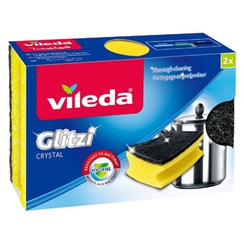 Vileda Glitzi Crystal Scouring Sponges 2pcs - buy, prices for METRO - photo 1