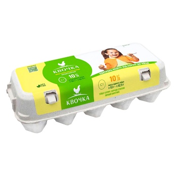 Kvochka Chicken Eggs C1 10pcs - buy, prices for Auchan - photo 1