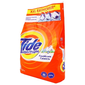 Порошок стиральный Tide Аква-Пудра Альпийская свежесть автомат 5,4кг ...