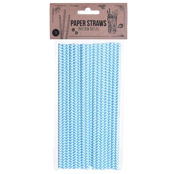 Paper Cocktail Straws 16pcs 19.5cm - buy, prices for NOVUS - photo 1