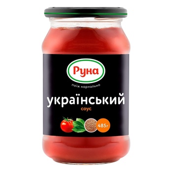 Runa Ukrainian Tomato Sauce 485g - buy, prices for NOVUS - photo 2