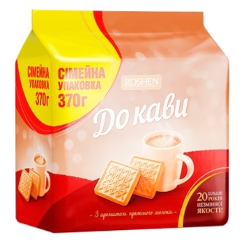 Roshen Do Kavy Sugar Cookie with Baked Milk 370g - buy, prices for EKO Market - photo 1