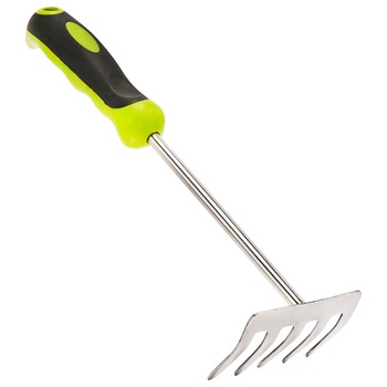 Garden star Manual Rake with Light-green Handle 32cm