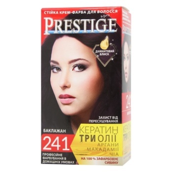 Vip's Prestige Cream-dye for Hair 241 Eggplant 100ml - buy, prices for ULTRAMARKET - photo 1