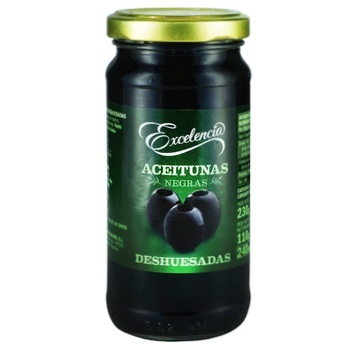 Excelencia Pitted Black Olives 240ml - buy, prices for Za Raz - photo 1