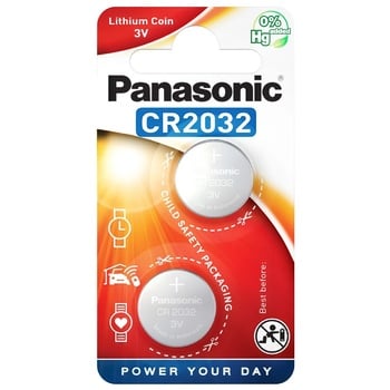 Panasonic Battery CR2032 2pcs - buy, prices for Auchan - photo 1