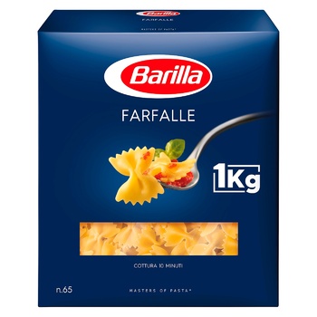 Макаронні вироби Barilla Фарфалле №65 з твердих сортів пшениці 1кг - купити, ціни на Cупермаркет "Харків" - фото 2