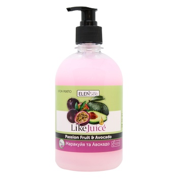 Elensee Like Juice Liquid Cream-soap Passion Fruit + Avocado 500ml - buy, prices for MegaMarket - photo 1