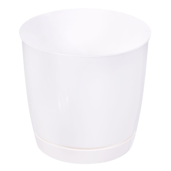 Prosperplast Coubi Round Pot 12cm White - buy, prices for COSMOS - photo 1