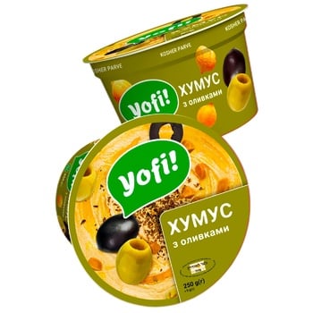 Хумус Yofi! з оливками 250г - купити, ціни на Auchan - фото 1