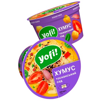 Yofi! Hummus Tuscan Garden 250g - buy, prices for METRO - photo 1