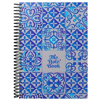 Arkush Notebook on Spiral B5 Checkered Hard Cover 120 sheets