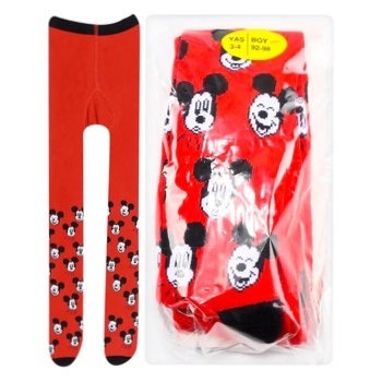 Disney Minnie Mouse Children's Tights s.80-86 Black-Red