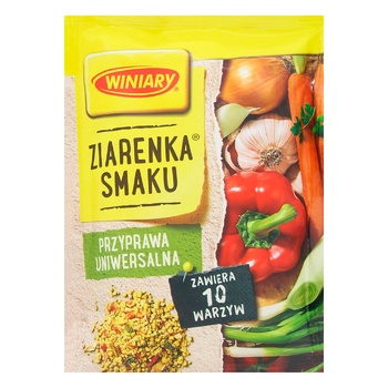 Приправа WINIARY® Ziarenka Smaku 10 овочів універсальна 200г - купити, ціни на Auchan - фото 1