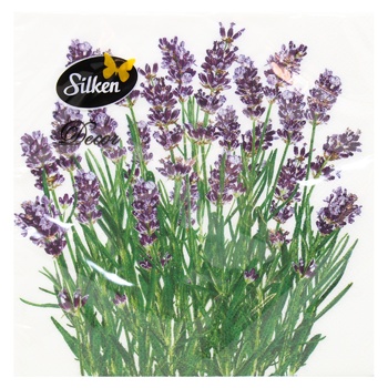 Silken Lavender Napkins 33x33cm 18pcs - buy, prices for Za Raz - photo 1