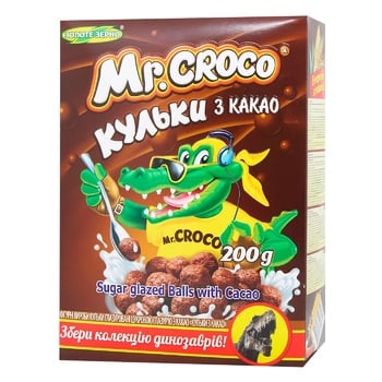 Кульки Золоте Зерно Mr.Croco з какао 200г - купити, ціни на ЕКО Маркет - фото 1