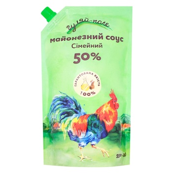 Gulyai-Pole Family 50% Mayonnaise Sauce 600g - buy, prices for EKO Market - photo 1