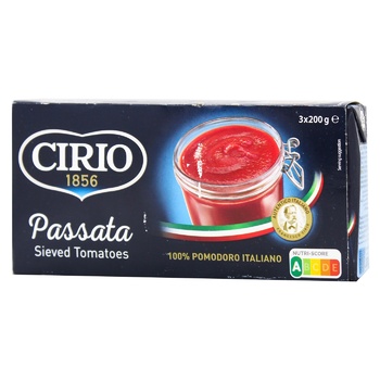 Пюре томатне Cirio Пассата 3х200г - купити, ціни на ULTRAMARKET - фото 1