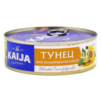 Kaija Tuna Fillet Blanched in Oil 200g - buy, prices for ULTRAMARKET - photo 1