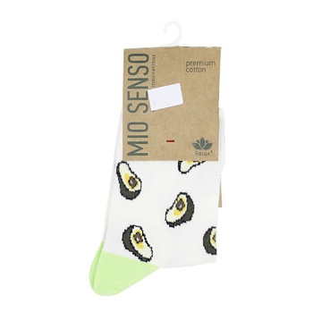 Носки женские Mio Senso Авокадо р.38-40 бело-молочный - купить, цены на - фото 1