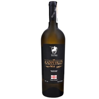 Tetri Alazani Valley White Semisweet Wine 0.75l - buy, prices for ULTRAMARKET - photo 1