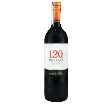 Вино Santa Rita 120 Carmenere червоне сухе 13% 0,75л - купити, ціни на NOVUS - фото 1